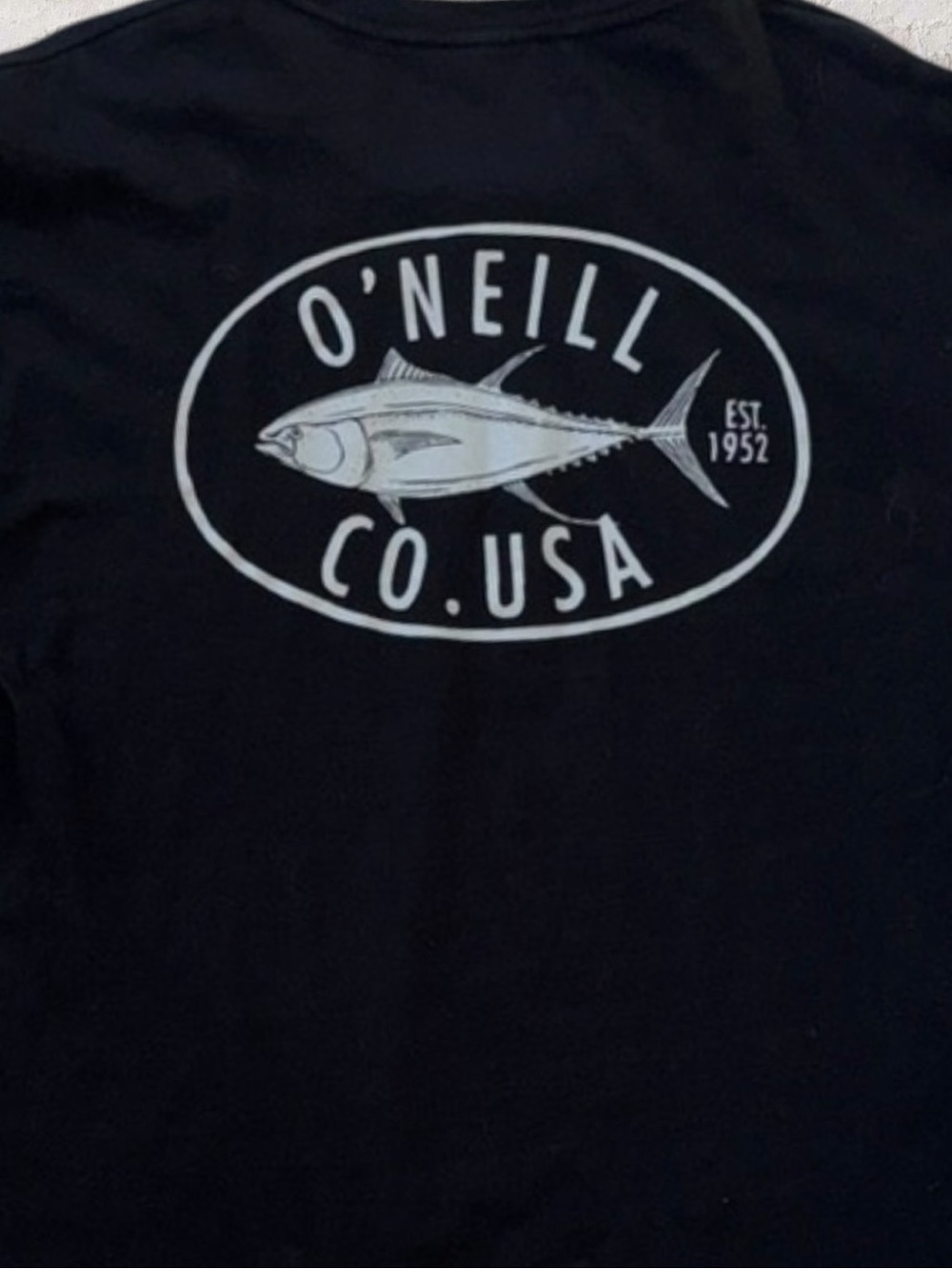O’Neill Long Sleeve Graphic Tee Men’s Medium | Black Fishing Surf Shirt